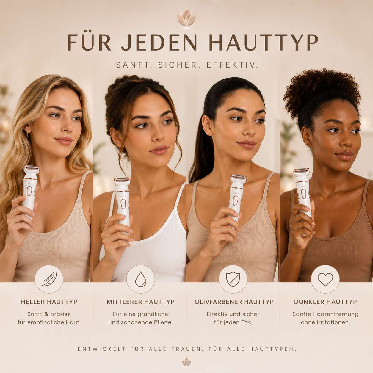 Damenrasierer 4-in-1