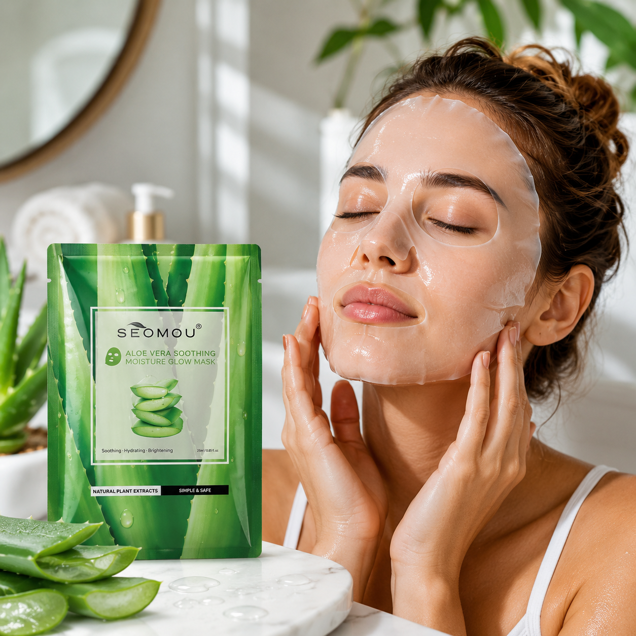 Aloe Vera Glow Maske