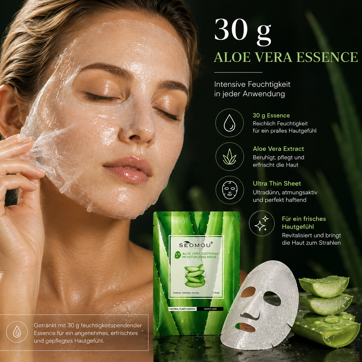 Aloe Vera Glow Maske